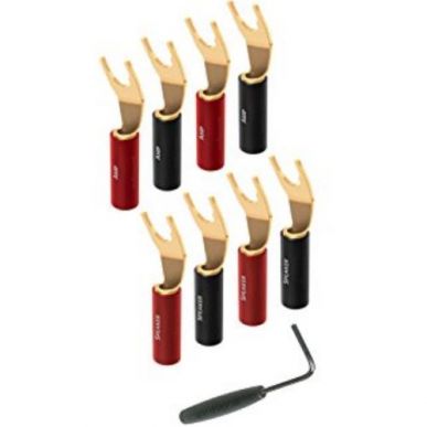 Разъем акустический AudioQuest SureGrip 100 - SPADE Gold (8)